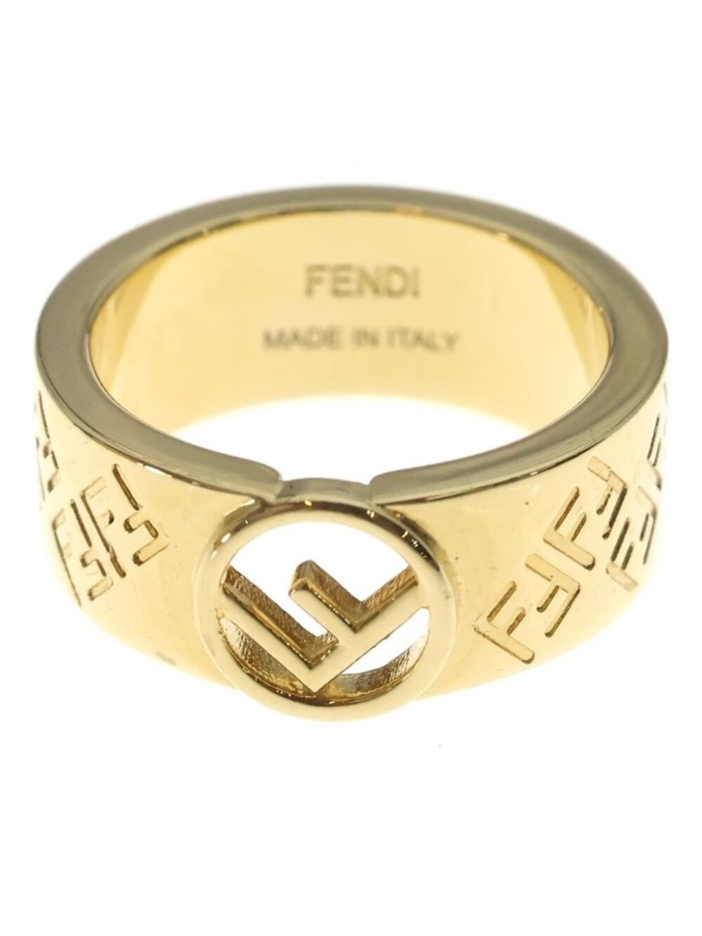 Fendi FF Logo Is Ring Gold